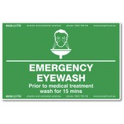 Safety Sign Emergency Eyewash | Ecospill | Brisbane Sydney Melbourne Adelaide Perth Canberra | Eyewash Sign | Eyewash Station Sign | SIGN-EEW